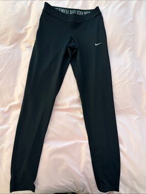 Nike Black Womens' Dri-FIT Leggings with Reflective Swoosh